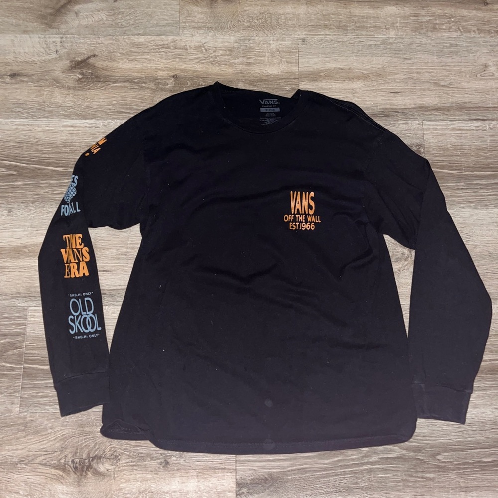Vans vintage black longsleeve shirt